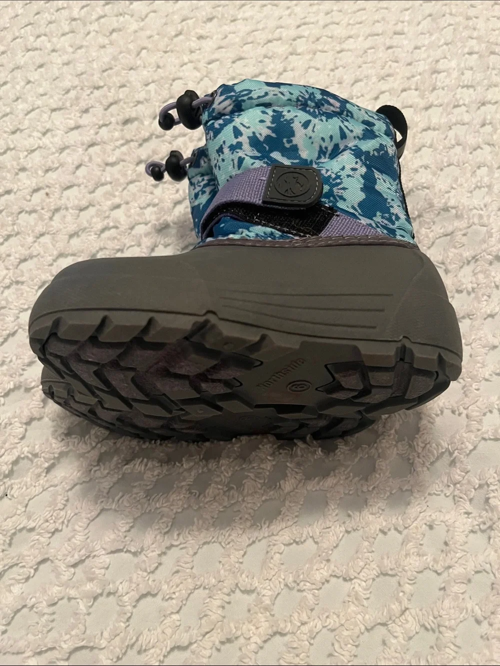 New Northside Blue & Gray Patterned Kids Snow Boots size 6